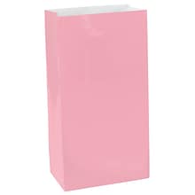 Amscan Paper Bags; 10x5.25x3 Pink 9pk