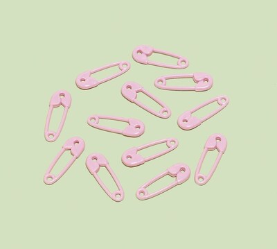 Amscan Safety Pin Favor Pink; 1.38, 6/Pack, 24 Per Pack (382334)