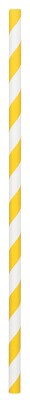 Amscan Paper Straws, Low Count, 7.75, Yellow, 5/Pack, 24 Per Pack (400074.09)