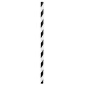Amscan Paper Straws, Low Count, 7.75, Black, 5/Pack, 24 Per Pack (400074.1)