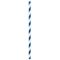 Amscan Paper Straws, Low Count, 7.75, Royal Blue, 5/Pack, 24 Per Pack (400074.105)