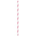 Amscan Paper Straws Low Count, 7.75, Pink, 5/Pack, 24 Per Pack (400074.109)
