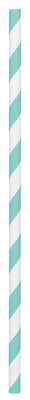 Amscan Paper Straws, Low Count, 7.75, Robins Egg Blue, 5/Pack, 24 Per Pack (400074.121)