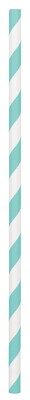 Amscan Paper Straws, Low Count, 7.75, Robins Egg Blue, 5/Pack, 24 Per Pack (400074.121)