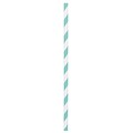Amscan Paper Straws, Low Count, 7.75, Robins Egg Blue, 5/Pack, 24 Per Pack (400074.121)