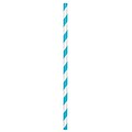 Amscan Paper Straws, Low Count, 7.75, Caribbean Blue, 5/Pack, 24 Per Pack (400074.54)