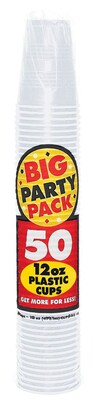 Amscan Big Party 12oz Clear Pack Cup, 5/Pack, 50 Per Pack (436800.86)