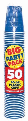 Amscan 16oz Royal Blue Big Party Pack Cup, 5/Pack, 50 Per Pack (436801.105)