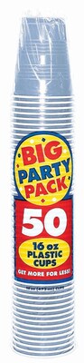 Amscan Big Party Pack 16oz Pastel Blue Cup, 5/Pack, 50 Per Pack (436801.108)