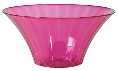 Amscan Flared Bowl Large, Bright Pink, 8/Pack (437882.103)