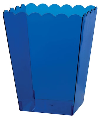 Amscan Medium Scalloped Container, 6H x 3W x 4D, Royal Blue, 12/Pack (437896.105)