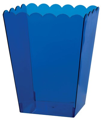 Amscan Medium Scalloped Container, 6H x 3W x 4D, Royal Blue, 12/Pack (437896.105)