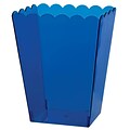 Amscan Medium Scalloped Container, 6H x 3W x 4D, Royal Blue, 12/Pack (437896.105)