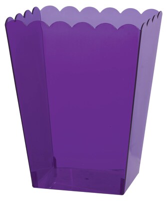 Amscan Medium Scalloped Container, 6H x 3W x 4D, Purple, 12/Pack (437896.106)