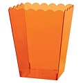 Amscan Scalloped Container Large, 7.5H x 4.25W x 3.25D, Orange, 8/Pack (437897.05)