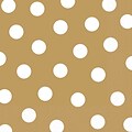 Amscan Polka Dots Lunch Napkins, 6.5 x 6.5, Gold, 8/Pack, 16 Per Pack (511537.19)