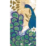 Amscan Guest Towels, Peacock Blue, 7.75 x 4.5, 4/Pack, 16 Per Pack (530019)