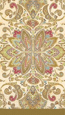 Amscan Textured Paisley 7.75'' x 4.5'' Guest Towels, 4/Pack, 16 Per Pack (530031)