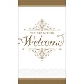 Amscan Premium Welcome Guest Guest Towel, 2-ply, Gold, 16 Napkins/Pack, 3/Pack (530057)