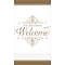 Amscan Premium Welcome Guest Towels, 7.75 x 4.5, Gold, 3/Pack, 16 Per Pack (530057)