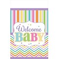 Amscan Welcome Baby Tablecover; 102 x 54, 4/Pack (571488)