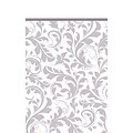 Amscan 102 x 54 Silver Elegant Scroll Tablecover; 4/Pack (573850)