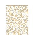 Amscan Gold Elegant Scroll Tablecover; 102 x 54, 4/Pack (573851)