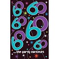 Amscan The Party Continues - 60 Plastic Table cover, 102L x 54W, 4/Pack (579797)