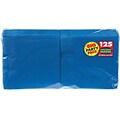 Amscan Big Party Pack Napkins, 6.5 x 6.5, Royal Blue, 4/Pack, 125 Per Pack  (610013.105)