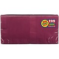 Amscan Big Party Pack Napkins, 6.5 x 6.5, Berry, 4/Pack, 125 Per Pack (610013.27)