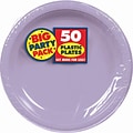 Amscan Big Party Pack Lavender 7 Round Plastic Plates, 3/Pack, 50 Per Pack (630730.04)