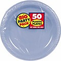 Amscan 7 Pastel Blue Big Party Pack Round Plastic Plates, 3/Pack, 50 Per Pack (630730.108)