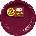 Amscan 7 Berry Big Party Pack Round Plastic Plates, 3/Pack, 50 Per Pack (630730.27)