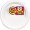 Amscan Big Party Pack 10.25 White Round Plastic Plate, 2/Pack, 50 Per Pack (630732.08)