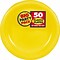 Amscan Big Party Pack 10.25 Sunshine Yellow Round Plastic Plate, 2/Pack, 50 Per Pack (630732.09)