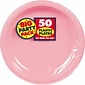 Amscan 10.25" Pink Big Party Pack Round Plastic Plate, 2/Pack, 50 Per Pack (630732.109)