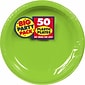 Amscan 10.25" Kiwi Big Party Pack Round Plastic Plate, 2/Pack, 50 Per Pack (630732.53)