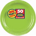 Amscan 9 Kiwi Big Party Pack Round Paper Plates, 5/Pack, 50 Per Pack (650013.53)