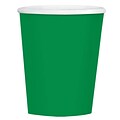 Amscan 12 oz Festive Green Paper Coffee Cup, 4/Pack, 40 Per Pack (689100.03)