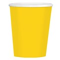 Amscan 12oz Yellow Paper Coffee Cup, 4/Pack, 40 Per Pack (689100.09)