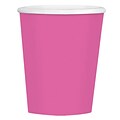 Amscan 12oz Bright Pink Paper Coffee Cup, 4/Pack, 40 Per Pack (689100.103)