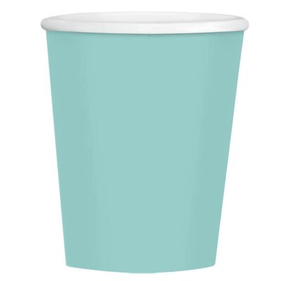 Amscan 12oz Robins Egg Blue Paper Coffee Cup, 4/Pack, 40 Per Pack (689100.121)