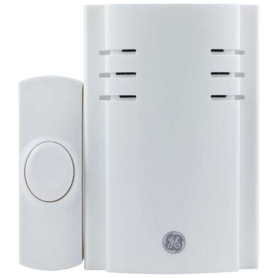 GE JAS19298 Push-Button Plug-in Door Chime with 2 Melodies