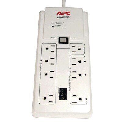 APC SurgeArrest 8 Outlet Surge Protector, 6 Cord, 2030 Joules (P8GT)