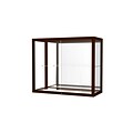 Waddell Heirloom 36W x 30H x 14D Wall or Top Case, Mirror Back, Cordovan Finish