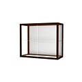 Waddell Heirloom 36W x 30H x 14D Wall or Top Case, White Back, Cordovan Finish