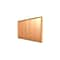 Ghent Legacy 72W x 48H x 4D Wall Case, Cork Back, Autumn Oak Finish, Gold Trim