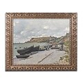 Trademark Global Monet Sainte-Adresse 1867 16 x 20 Ornate Framed Art (BL01407-G1620F)