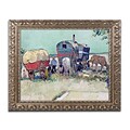 Trademark Global van Gogh Gypsy Encampment Arles 1888 16 x 20 Ornate Framed Art (BL0260-G1620F)
