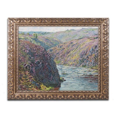 Trademark Global Monet Ravines of the Creuse 16 x 20 Ornate Framed Art (BL0780-G1620F)